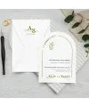 Beyaz Zarflı Dikey Düğün Davetiyesi - 1011 Beyaz Zarflı Dikey Düğün Davetiyesi - 1011 | davetiyegonder.com