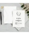 Beyaz Zarflı Dikey Düğün Davetiyesi - 1018 Beyaz Zarflı Dikey Düğün Davetiyesi - 1018 | davetiyegonder.com