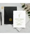 Mühürlü Siyah Zarflı Dikey Düğün Davetiyesi - 1035 Mühürlü Siyah Zarflı Dikey Düğün Davetiyesi - 1035 | davetiyegonder.com