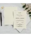 Krem Zarflı Dikey Düğün Davetiyesi - 1056 Krem Zarflı Dikey Düğün Davetiyesi - 1056 | davetiyegonder.com