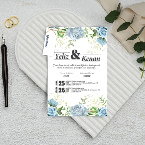 500 Adet Ekonomik Tekli Davetiye | Ekonomik Tekli Davetiye | Ekonomik Davetiye | davetiyegonder.com