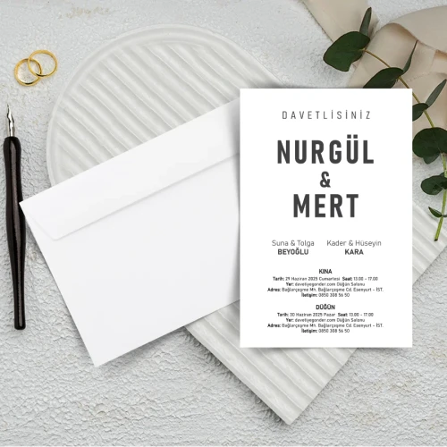 500 Adet - Ekonomik Beyaz Zarflı Davetiye - 3058 500 Adet Ekonomik Beyaz Zarflı Davetiye | Ekonomik Beyaz Zarflı Davetiye | Ekonomik Davetiye | davetiyegonder.com