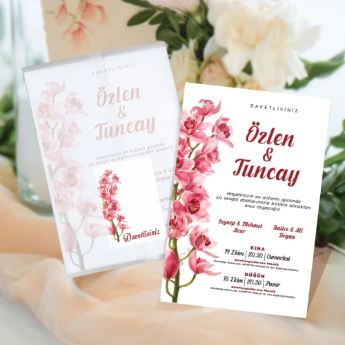 İki Kapaklı Şeffaf Zarflı Davetiye - SD04310 İki Kapaklı Şeffaf Zarflı Davetiye - SD04310 | Şeffaf Davetiye Fiyatları | davetiyegonder.com