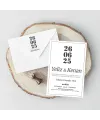 Beyaz Zarflı Davetiye - BZ23109 | En Güzel Düğün Kartları | davetiyegonder.com