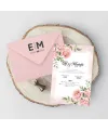 Pembe Zarflı Davetiye - PZ26107 | Pembe Düğün Davetiyesi | davetiyegonder.com