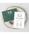 Yeşil Zarflı Davetiye - YZ36114 Yeşil Zarflı Davetiye - YZ36114 | davetiyegonder.com