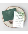 Yeşil Zarflı Davetiye - YZ36309 Yeşil Zarflı Davetiye - YZ36309 | davetiyegonder.com