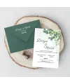 Yeşil Zarflı Davetiye - YZ36309 Yeşil Zarflı Davetiye - YZ36309 | davetiyegonder.com