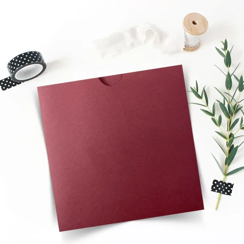 14x14- Bordo Kare Davetiye Zarfı (50 Adet) 14x14- Bordo Kare Davetiye Zarfı (50 Adet) | davetiyegonder.com