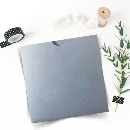 14x14- Gri Kare Davetiye Zarfı (50 Adet) 14x14- Gri Kare Davetiye Zarfı (50 Adet) | davetiyegonder.com