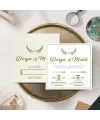 Krem Kare Davetiye - BK43606 Krem Kare Davetiye - BK43606 | davetiyegonder.com