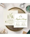 Krem Kare Davetiye - BK43619 | davetiyegonder.com