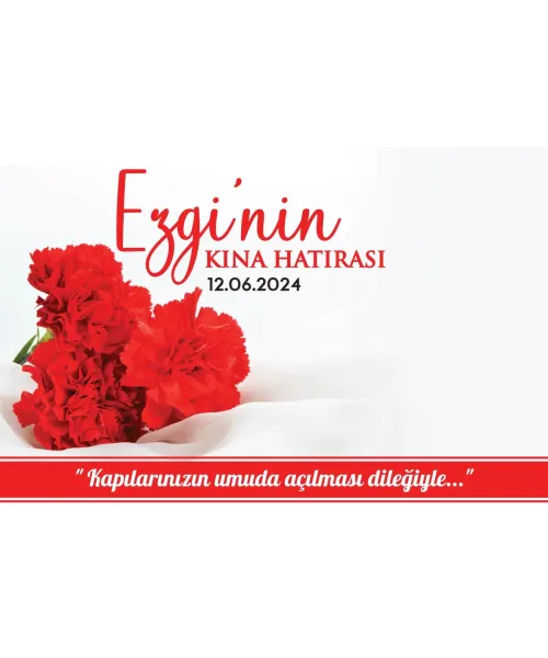 10x15 - Kına ve Nikah Kartı - KR80810 10x15 - Kına ve Nikah Kartı - KR80810