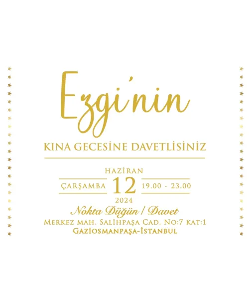 10x7- Kına ve Nikah Kartı - KR8081 10x7- Kına ve Nikah Kartı - KR8081