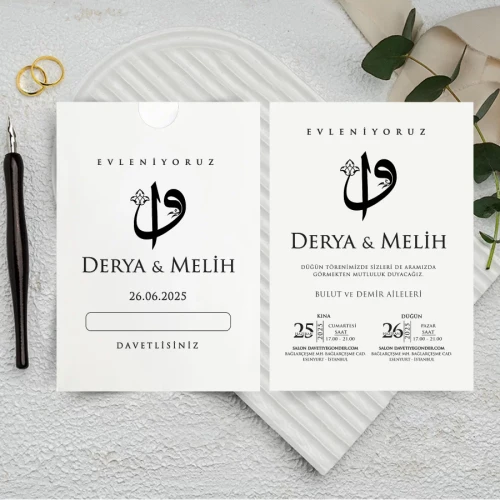 500 Adet Ekonomik Kapaksız Beyaz Zarflı Davetiye | Ekonomik Kapaksız Beyaz Zarflı Davetiye | Ekonomik Davetiye | davetiyegonder.com